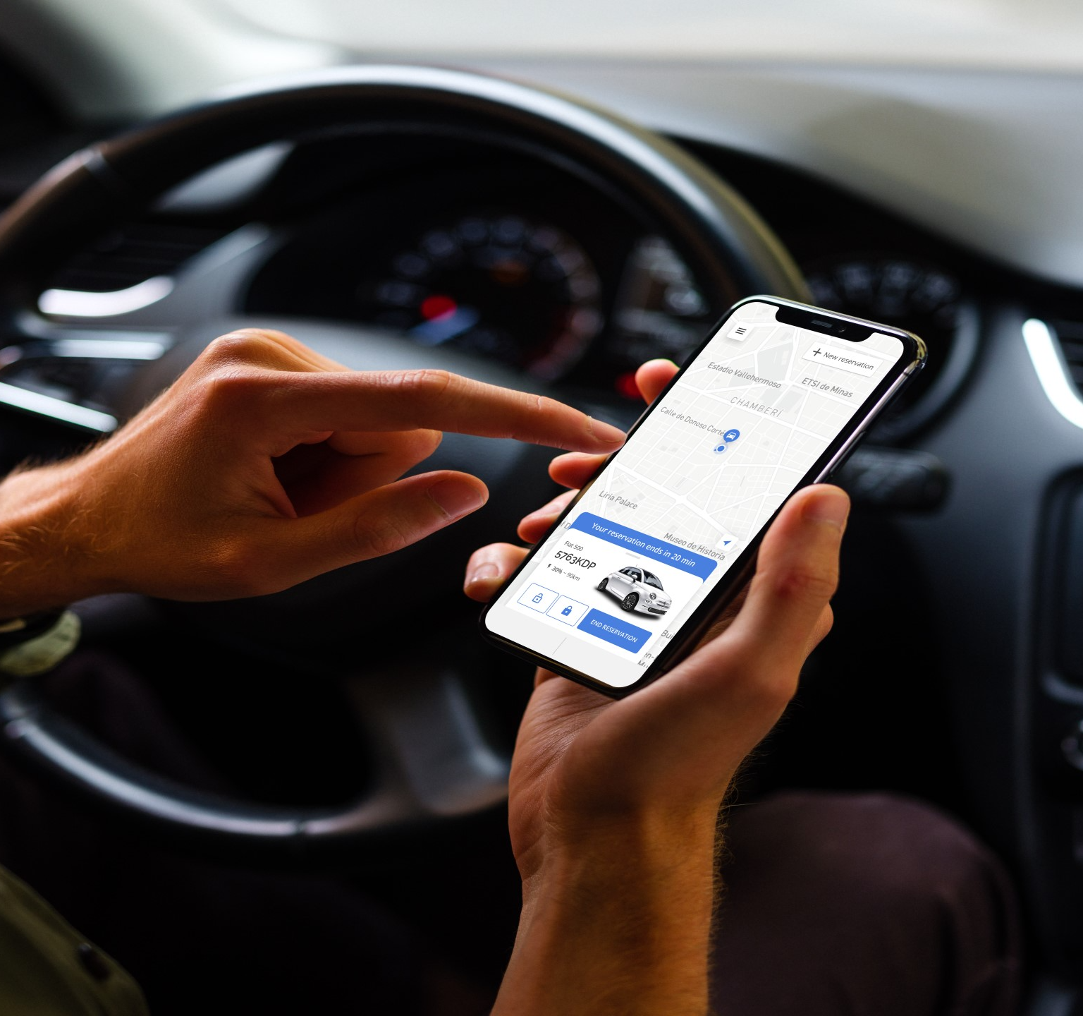 Elige tu coche de alquiler con la app de RentalG Mobility